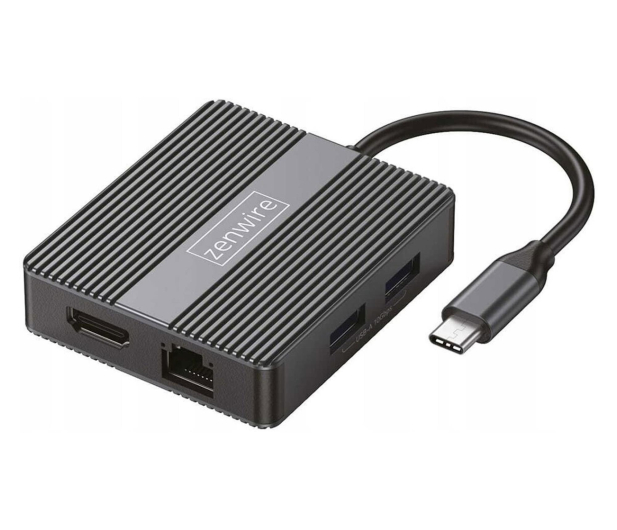 Zenwire Hub USB-C 7w1 USB 3.0 HDMI 4K 60Hz Display Port RJ-45 - 1604633 - zdjęcie